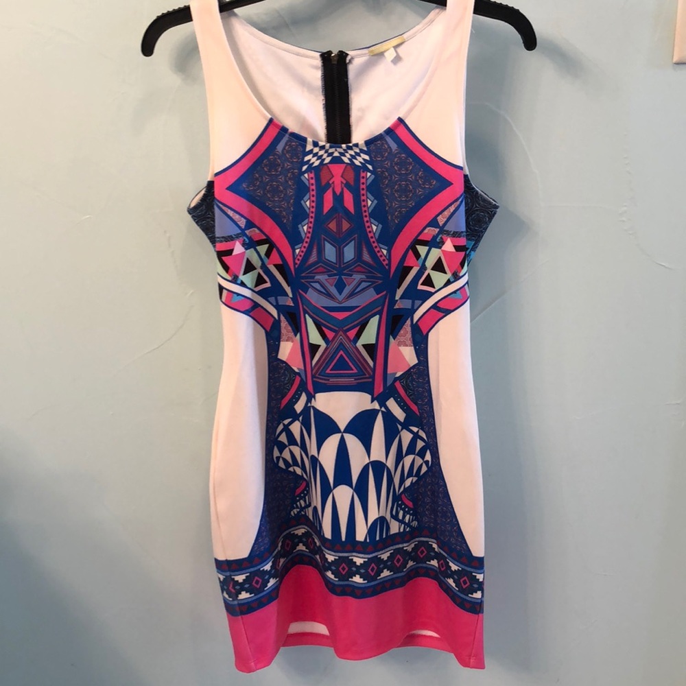 Fitted Gianni Bini Colorful Dress